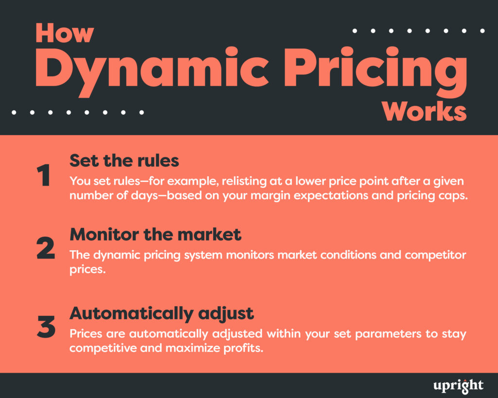 Dynamic repricing infographic and how it works