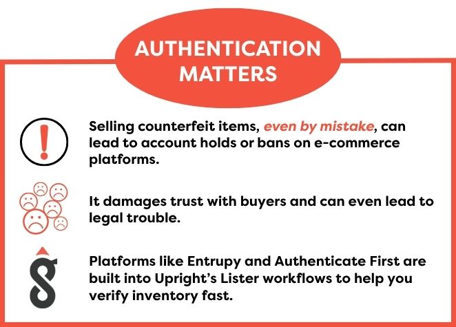 Benefits of authenticating secondhand items