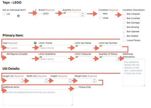 E-commerce listing workflow process of Builder Templates in Upright Lister