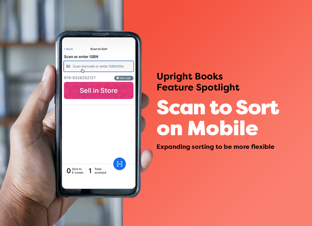 Books scan to sort function