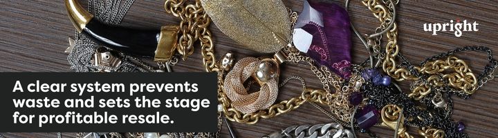 A clear system prevents waste and sets the stage for profitable jewelry resale.