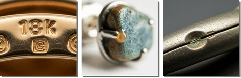 Common markings and details to identify jewelry in your secondhand jewelry inventory
