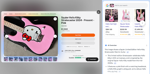 Google lens to help identify an item's value for resale