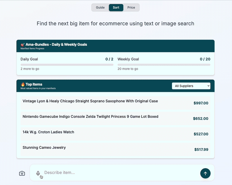 ai donation sorting tool